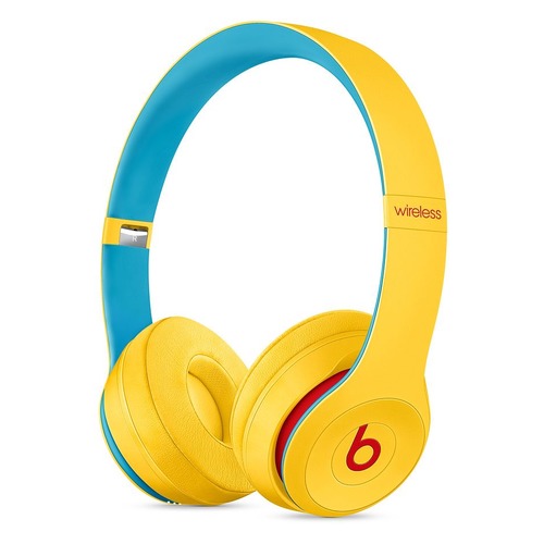 Наушники с микрофоном BEATS Solo3 Beats Club Collection, 3.5 мм/Bluetooth, накладные, желтый [mv8u2ee/a]