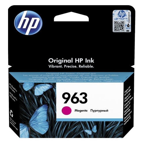 Картридж HP 963, пурпурный [3ja24ae]