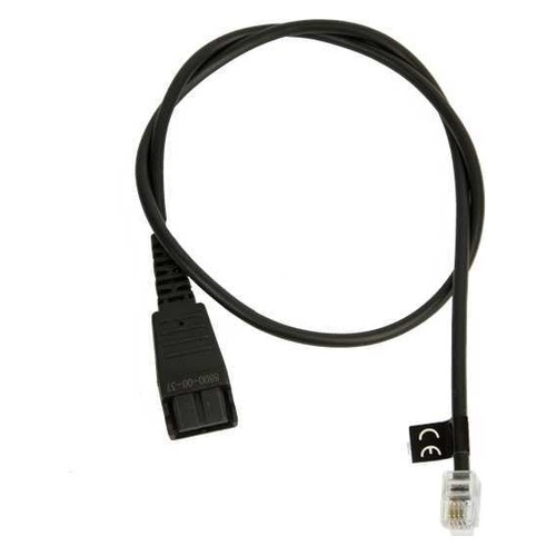 Переходник аудио JABRA QD-RJ10 SC, QD - RJ10 , 0.5м, черный [8800-00-37]