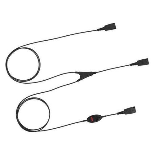 Кабель-переходник аудио JABRA QD Supervisor, QD - 2xQD , 0.8м, черный [8800-02-01]