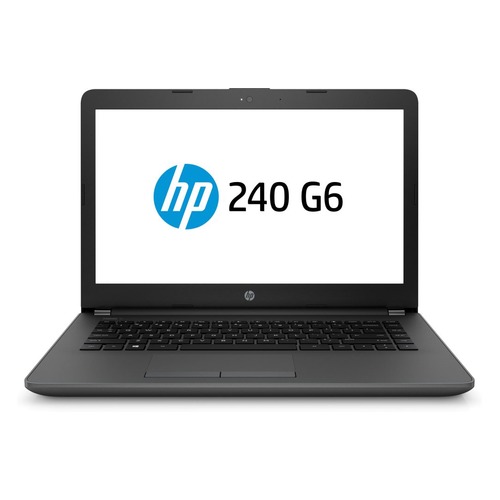 Ноутбук HP 240 G6, 14", Intel Core i3 7020U 2.3ГГц, 4Гб, 500Гб, Intel HD Graphics 620, DVD-RW, Free DOS 2.0, 4BC99EA, черный