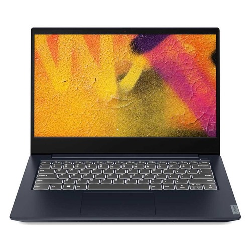 Ноутбук LENOVO IdeaPad S340-14IWL, 14", IPS, Intel Core i5 8265U 1.6ГГц, 8Гб, 1000Гб, 128Гб SSD, Intel UHD Graphics 620, Free DOS, 81N700PSRK, синий