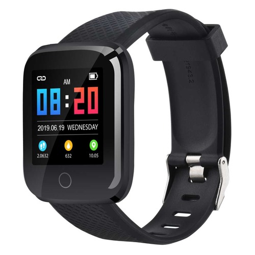 Смарт-часы DIGMA Smartline D2e, 1.3", черный / черный