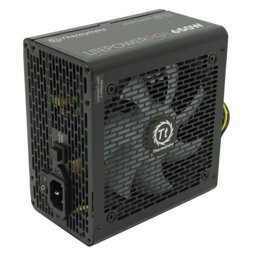 Блок питания THERMALTAKE Litepower RGB 650, 650Вт, 120мм, черный, retail [ps-ltp-0650nhsane-1]