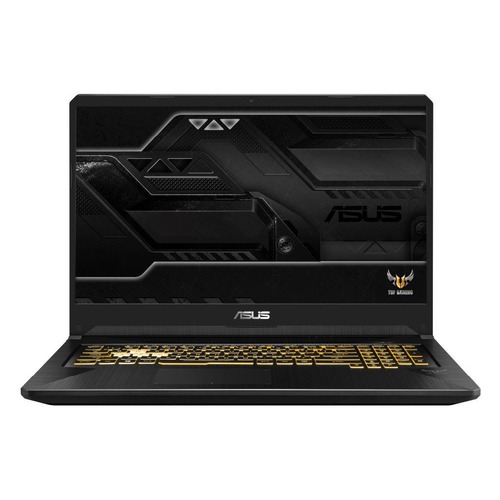 Ноутбук ASUS TUF Gaming FX705GD-EW080, 17.3", IPS, Intel Core i7 8750H 2.2ГГц, 8Гб, 1000Гб, nVidia GeForce GTX 1050 - 4096 Мб, noOS, 90NR0111-M05180, темно-серый