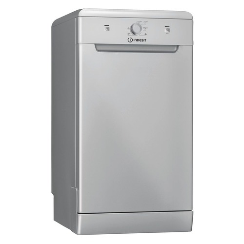 Посудомоечная машина INDESIT DSCFE 1B10 S RU, узкая, серебристая [155502]