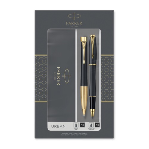 Набор Parker Urban Core TK200 (2093382) Muted Black GT ручка роллер, ручка шариковая подар.кор.