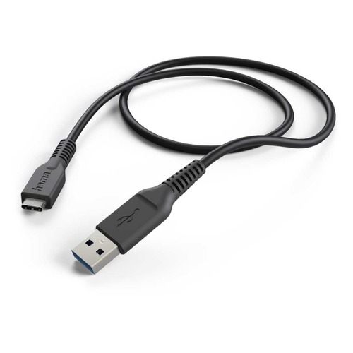 Кабель HAMA 00178395, USB A (m), USB Type-C (m), 1м, черный