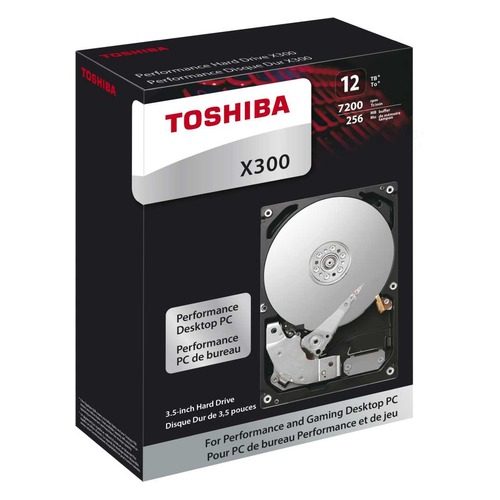 Жесткий диск TOSHIBA X300 HDWR21CEZSTA, 12Тб, HDD, SATA III, 3.5", RTL