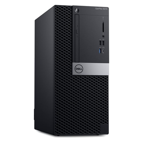 Компьютер DELL Optiplex 5070, Intel Core i5 9500, DDR4 8Гб, 256Гб(SSD), Intel UHD Graphics 630, DVD-RW, Windows 10 Professional, черный [5070-4760]