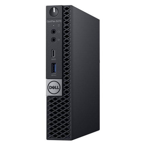 Компьютер DELL Optiplex 5070, Intel Core i7 9700T, DDR4 8Гб, 256Гб(SSD), Intel UHD Graphics 630, Windows 10 Professional, черный [5070-4845]