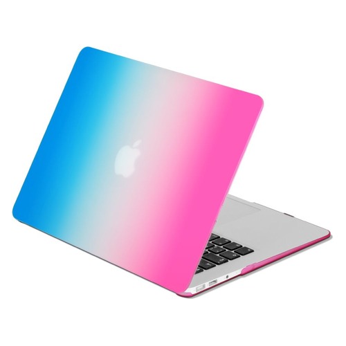 Накладка 13.3" DF MacCase-05, синий/розовый, для MacBook Air (2010-2017) [df maccase-05 (blue+red)]