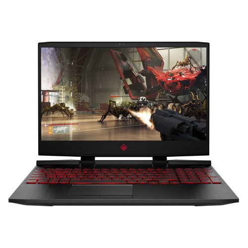 Ноутбук HP Omen 15-dc1033ur, 15.6", IPS, Intel Core i5 9300H 2.4ГГц, 8Гб, 512Гб SSD, nVidia GeForce GTX 1650 - 4096 Мб, Windows 10, 6WP29EA, черный