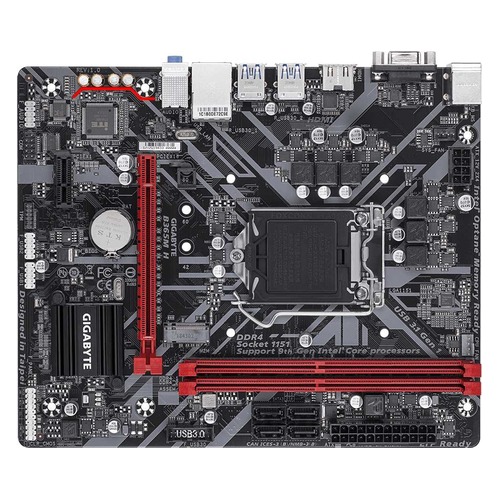 Материнская плата GIGABYTE B365M H, LGA 1151v2, Intel B365, mATX, Ret