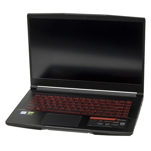 Ноутбук MSI GF63 Thin 9RCX-684XRU, 15.6", IPS, Intel Core i5 9300H 2.4ГГц, 8Гб, 1000Гб, 128Гб SSD, nVidia GeForce GTX 1050 Ti - 4096 Мб, Free DOS, 9S7-16R312-684, черный