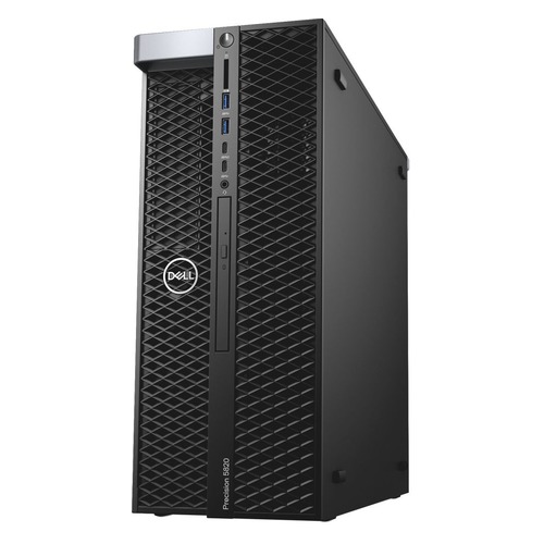 Рабочая станция DELL Precision T5820, Intel Core i9 9900X, DDR4 16Гб, 1000Гб, 256Гб(SSD), DVD-RW, Linux Ubuntu, черный [5820-2811]