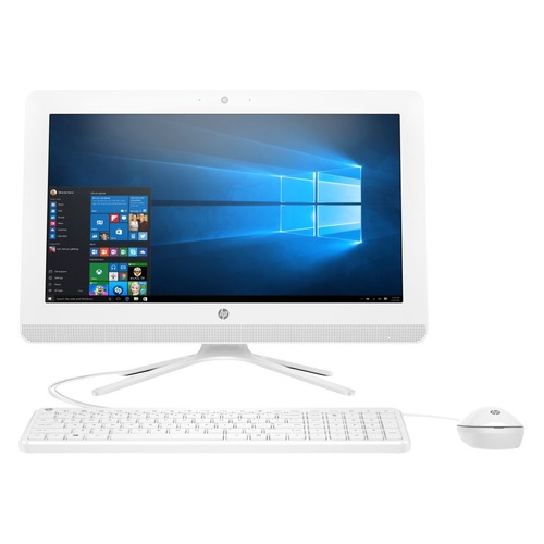 Моноблок HP 20-c435ur, 19.5", Intel Core i3 7130U, 8Гб, 1000Гб, Intel HD Graphics 620, Windows 10, белый [7jt09ea]