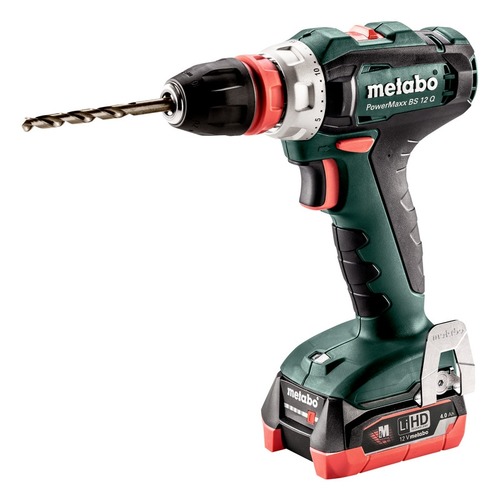 Дрель-шуруповерт METABO PowerMaxx BS 12 Q, с двумя аккумуляторами [601037800]