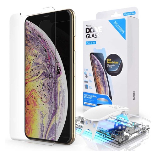 Защитное стекло для экрана Whitestone Dome для Apple iPhone XS Max, антиблик, 77 х 157 мм, 3D, 1 шт