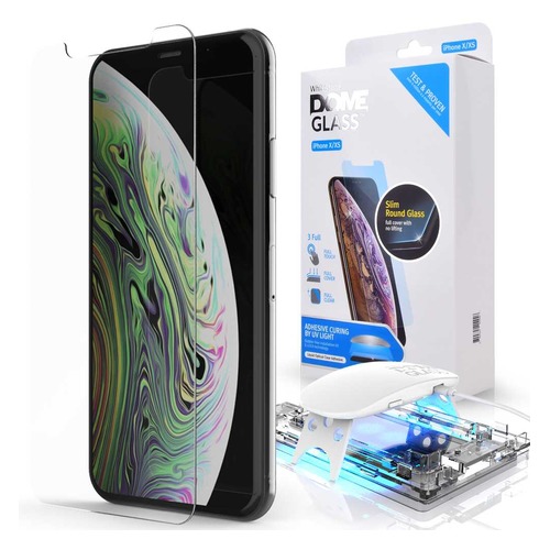 Защитное стекло для экрана Whitestone Dome для Apple iPhone XS, антиблик, 70 х 143 мм, 3D, 1 шт