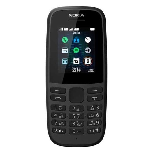 Мобильный телефон NOKIA 105 Dual SIM (2019) TA-1174, черный