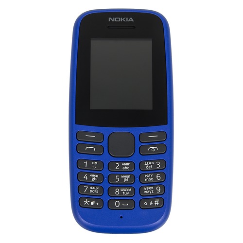 Мобильный телефон NOKIA 105 Dual SIM (2019) TA-1174, синий