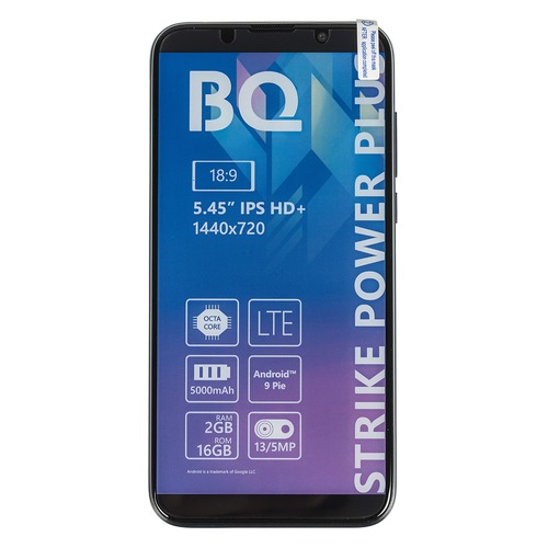 Смартфон BQ Strike Power Plus 16Gb, 5535L, синий