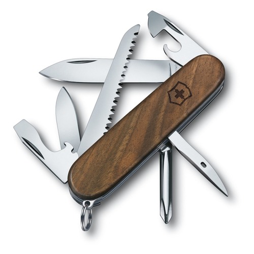 Складной нож VICTORINOX Hiker Wood, 11 функций, 91мм, дерево