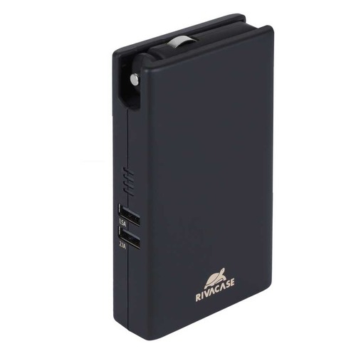 Внешний аккумулятор (Power Bank) RIVA VA 4749, 5000мAч, темно-серый [va4749]