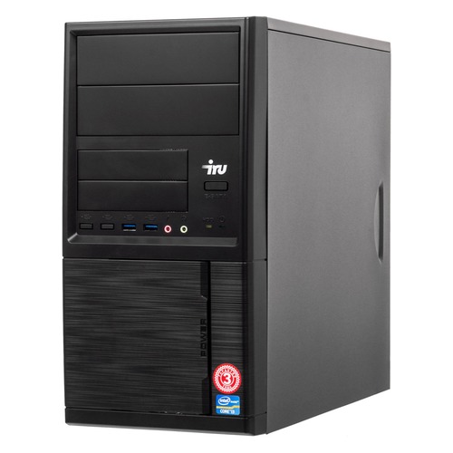 Компьютер IRU Office 313, Intel Core i3 8100, DDR4 4Гб, 240Гб(SSD), Intel UHD Graphics 630, Windows 10 Professional, черный [1175735]