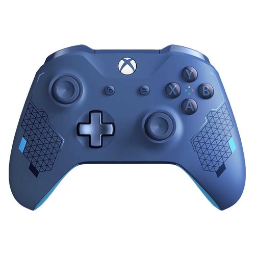 Геймпад Беспроводной MICROSOFT Sport, Bluetooth, для Xbox One, синий [wl3-00146]