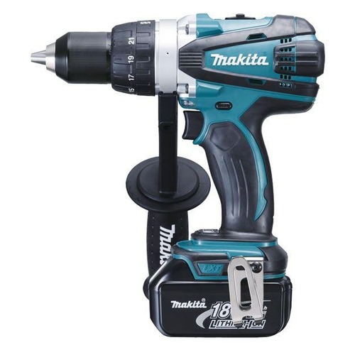 Дрель-шуруповерт MAKITA DDF458RFE, с двумя аккумуляторами