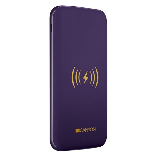 Внешний аккумулятор (Power Bank) CANYON CNS-TPBW8P, 8000мAч, фиолетовый [oscnstpbw8p]