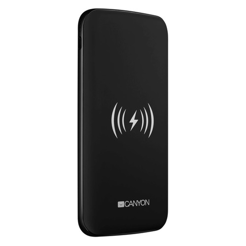 Внешний аккумулятор (Power Bank) CANYON CNS-TPBW8B, 8000мAч, черный [oscnstpbw8b]