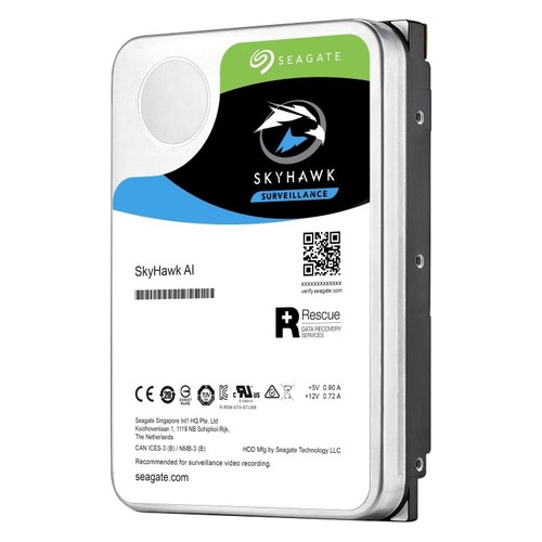 Жесткий диск SEAGATE SkyHawkAI ST12000VE0008, 12Тб, HDD, SATA III, 3.5"