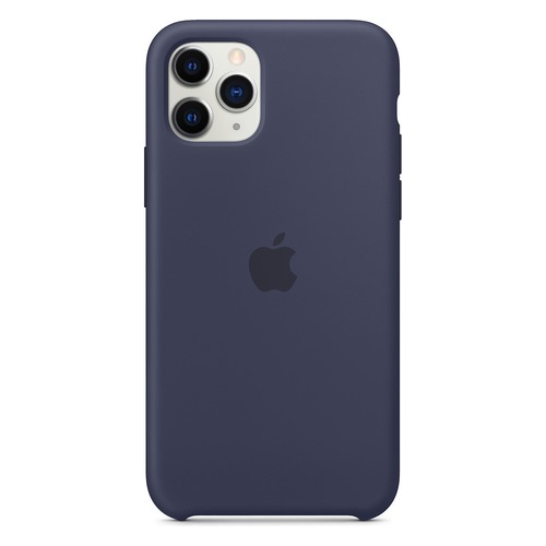 Чехол (клип-кейс) APPLE Silicone Case, для iPhone 11 Pro Max, темно-синий [mwyw2zm/a]