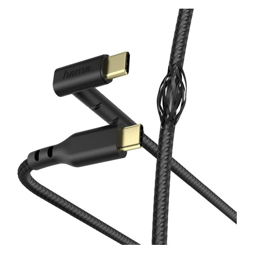 Кабель HAMA Stand, USB Type-C (m), USB Type-C (m), 1.5м, черный [187214]