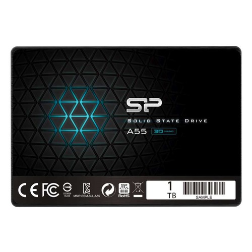 SSD накопитель SILICON POWER Ace A55 SP001TBSS3A55S25 1Тб, 2.5", SATA III