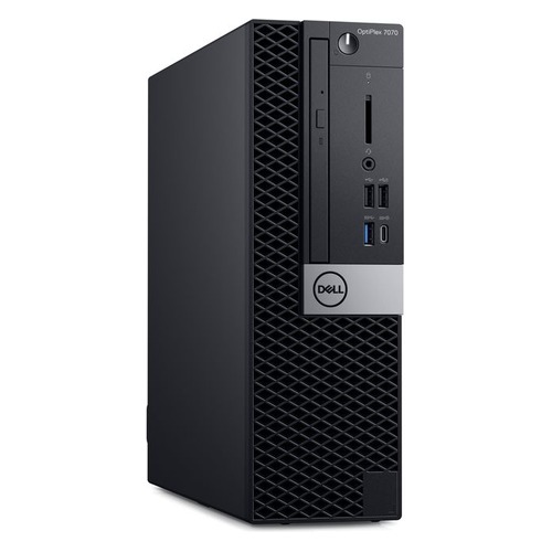 Компьютер DELL Optiplex 7070, Intel Core i7 9700, DDR4 8Гб, 1000Гб, 256Гб(SSD), AMD Radeon RX 550 - 4096 Мб, DVD-RW, CR, Windows 10 Professional, черный и серебристый [7070-6770]