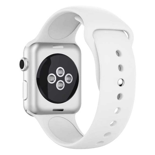Ремешок DF iClassicband-01 для Apple Watch Series 3/4/5 белый (DF ICLASSICBAND-01 (WHITE))