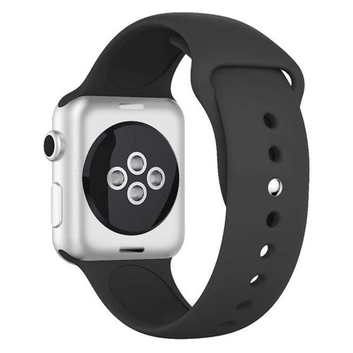 Ремешок DF iClassicband-02 для Apple Watch Series 3/4/5 черный (DF ICLASSICBAND-02 (BLACK))