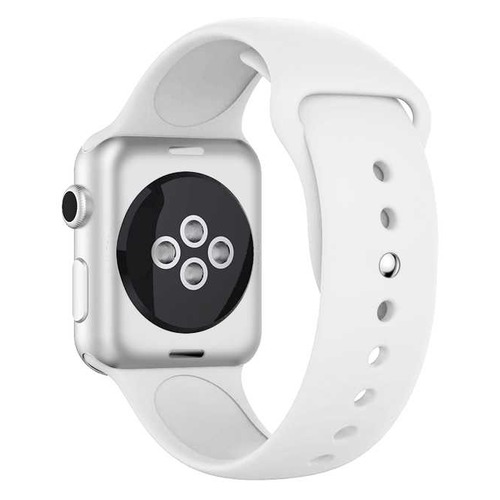 Ремешок DF iClassicband-02 для Apple Watch Series 3/4/5 белый (DF ICLASSICBAND-02 (WHITE))