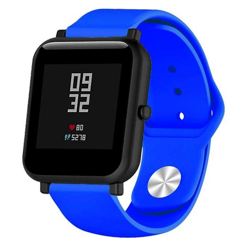 Ремешок DF xiClassicband-01 для Xiaomi Amazfit Bip синий (DF XICLASSICBAND-01 (BLUE))