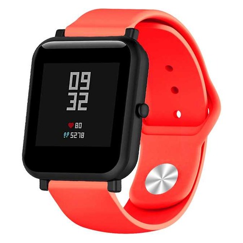 Ремешок DF xiClassicband-01 для Xiaomi Amazfit Bip красный (DF XICLASSICBAND-01 (RED))