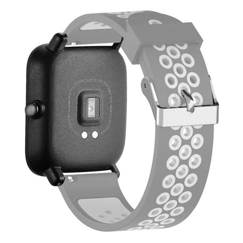 Ремешок DF xiSportband-01 для Xiaomi Amazfit Bip серый/белый (DF XISPORTBAND-01 (GRAY/WHITE))