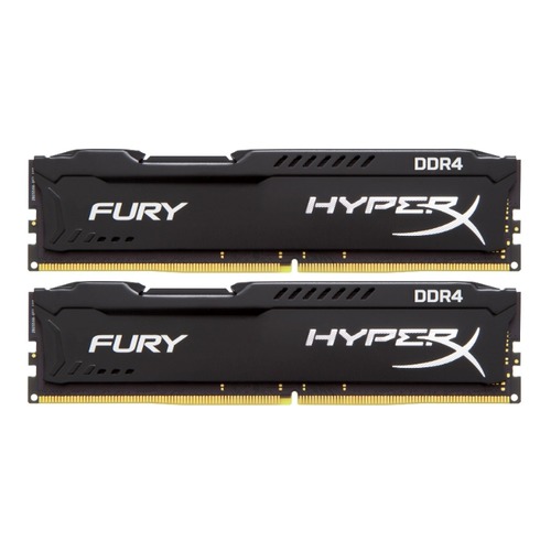 Модуль памяти KINGSTON HyperX FURY Black HX426C16FB3K2/16 DDR4 - 2x 8Гб 2666, DIMM, Ret