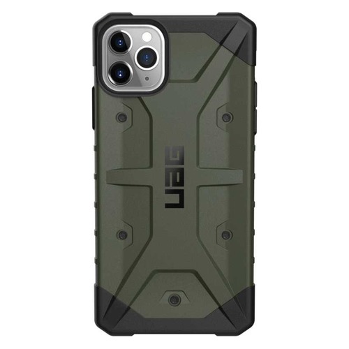 Чехол (клип-кейс) UAG Pathfinder, для Apple iPhone 11 Pro Max, оливковый/черный [111727117272]