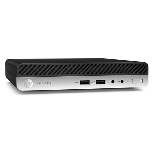 Компьютер HP ProDesk 400 G5, Intel Core i3 9100T, DDR4 8Гб, 256Гб(SSD), Intel UHD Graphics 630, Free DOS, черный [7pg50ea]