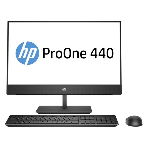 Моноблок HP ProOne 440 G5, 23.8", Intel Core i7 9700T, 8Гб, 1000Гб, Intel UHD Graphics 630, DVD-RW, Free DOS, черный [7em68ea]