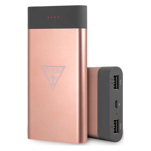 Внешний аккумулятор (Power Bank) Guess, 8000мAч, розовое золото [gul24wpb8tlrg]